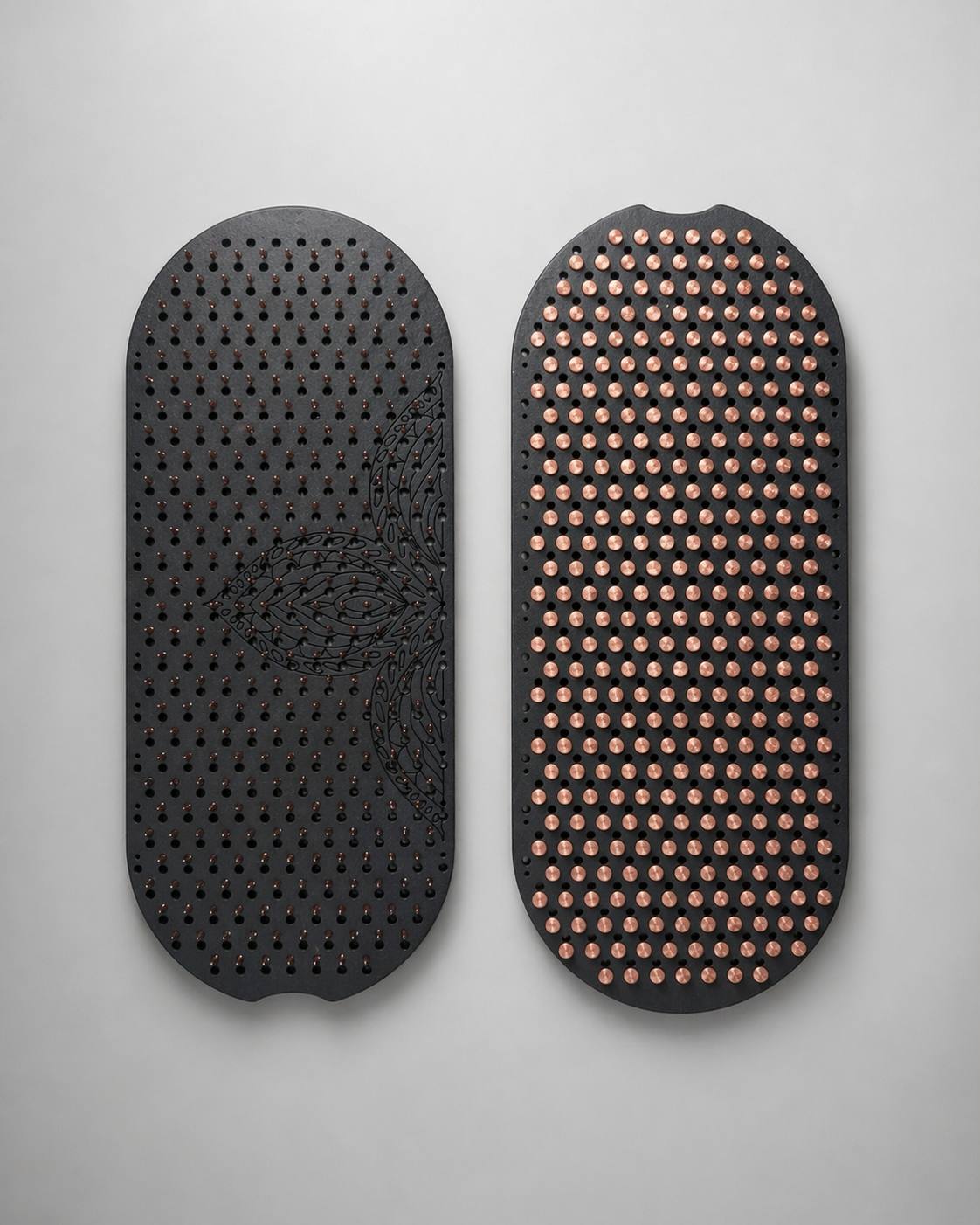Steps Flex portable board — copper points on a flexible base