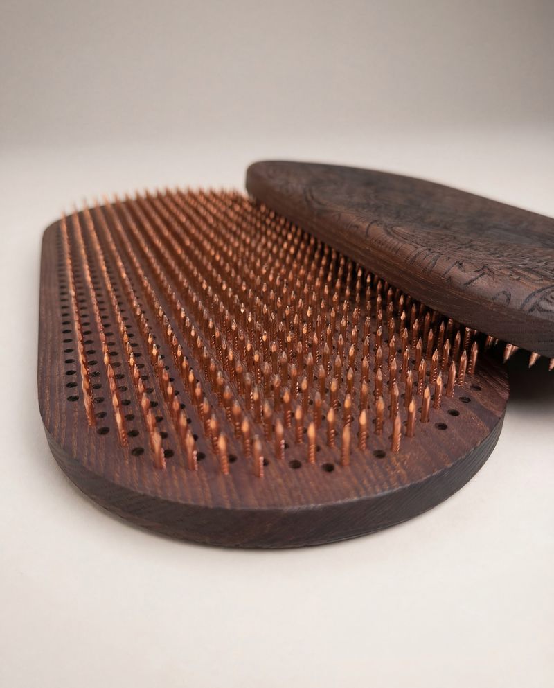 ECB copper points close-up